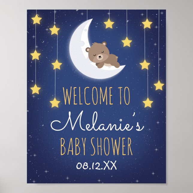 Póster Te Amas Dormido El Baby Shower De La Moon Back (Frente)