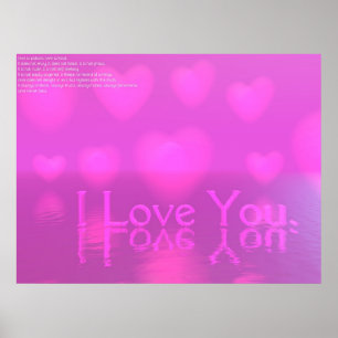 Póster Te amo
