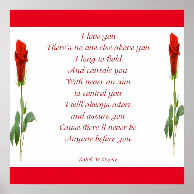 PÓSTER TE AMO (Frente)