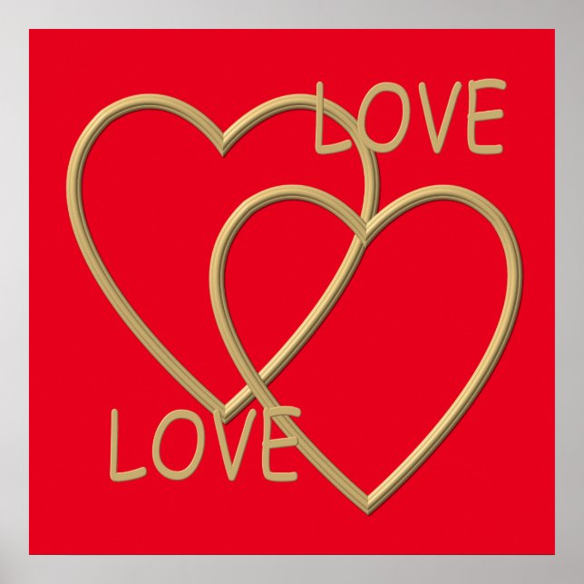 Póster Te amo (Frente)