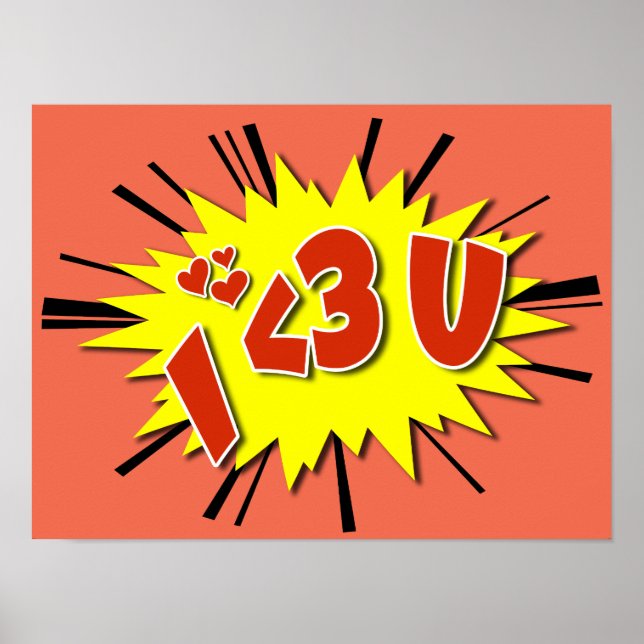 Póster Te amo (Frente)