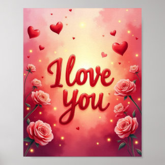 Póster Te amo