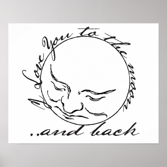 Póster Te amo a la luna y a la espalda (Frente)