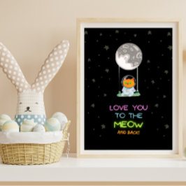 Póster Te amo a la luna y a la espalda