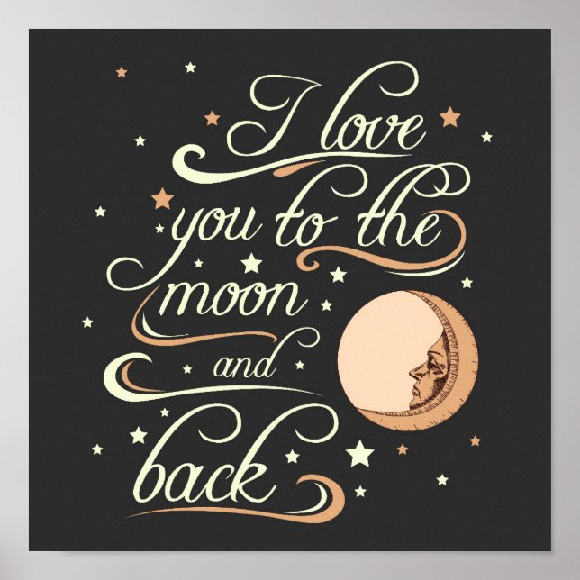 Póster Te Amo A La Luna Y Al Negro (Frente)