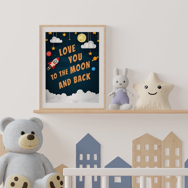 Póster Te amo a la luna y atrás (Subido por el creador)