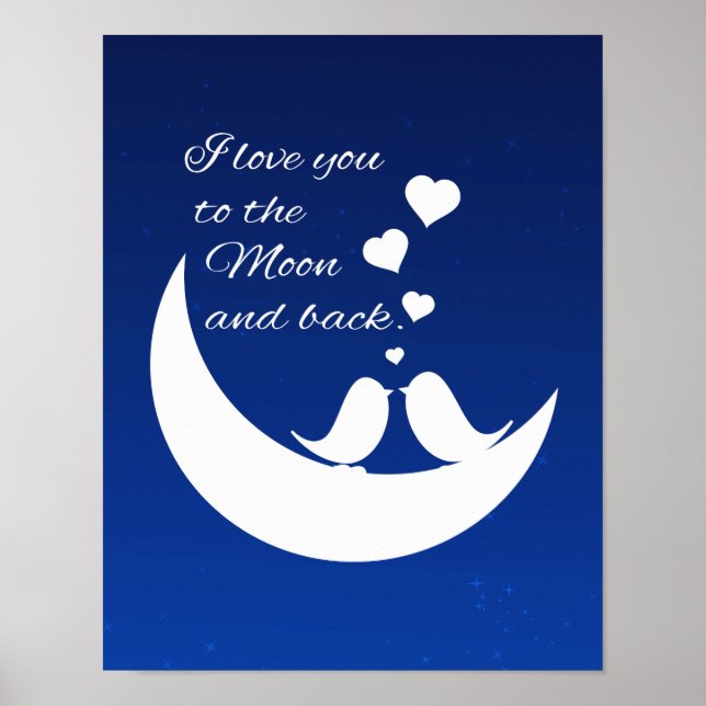 Póster Te amo a la luna y atrás (Frente)