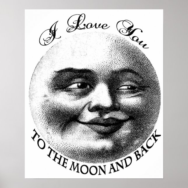 Póster Te amo a la luna y de vuelta (Frente)
