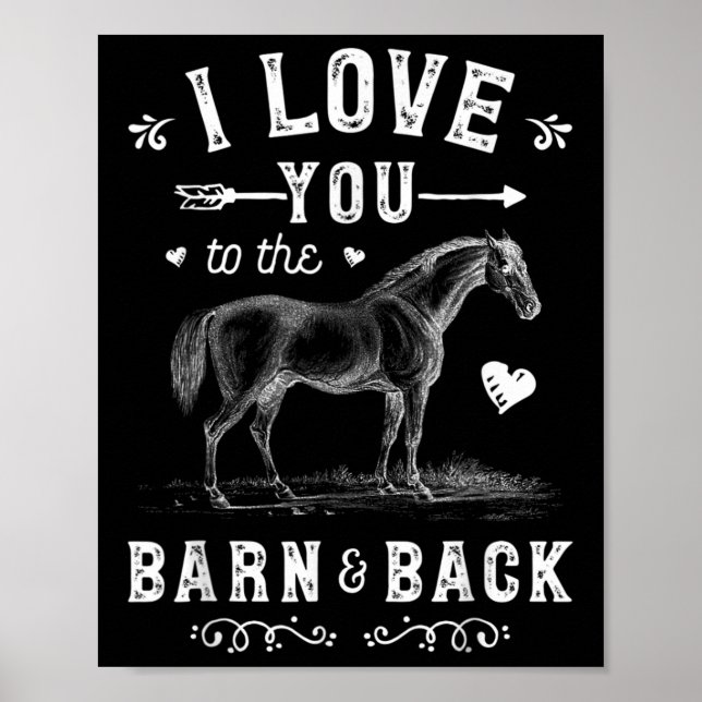 Póster Te Amo Al Barn Y A La Chica De Caballos De Atrás (Frente)