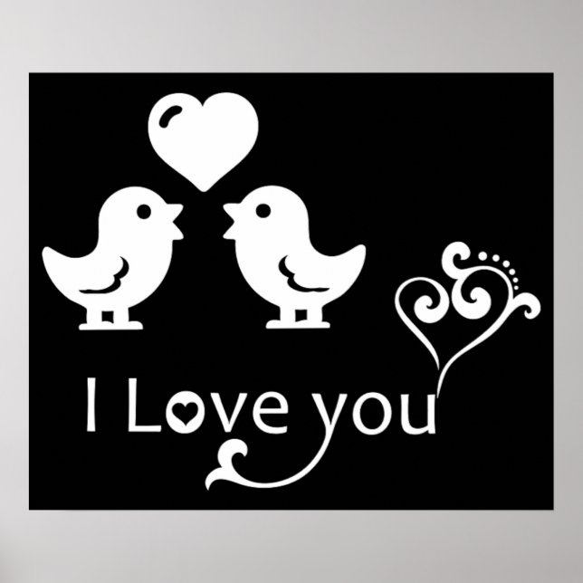 PÓSTER "TE AMO" AMANTES (Frente)