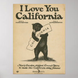 Póster Te Amo California