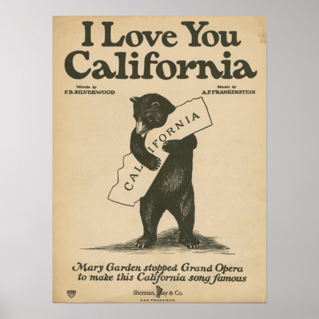Póster Te Amo California (Frente)