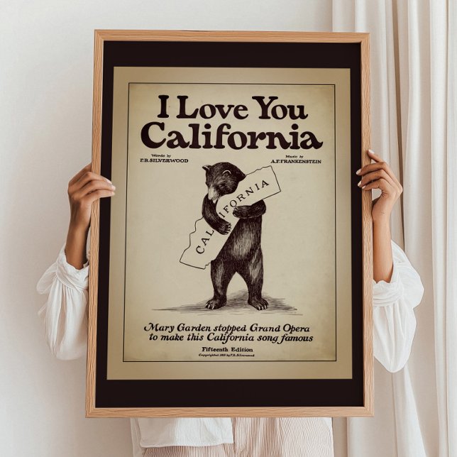 Póster Te Amo California (I Love You California Poster)