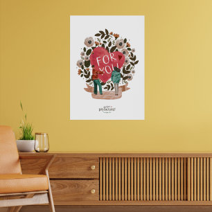 Póster te amo Día de San Valentín