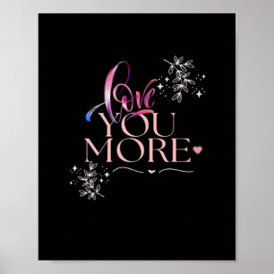 Póster Te Amo Diseño Mínimo 