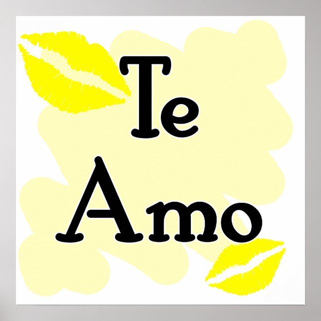 Póster Te amo - Español - Te amo (Frente)