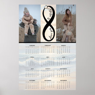 Póster “Te amo hasta el infinito” – Calendario personaliz