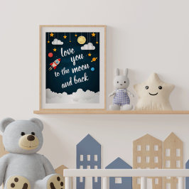 Póster Te Amo Hasta la Luna y de Regreso