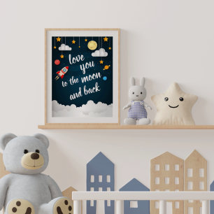 Póster Te Amo Hasta la Luna y de Regreso