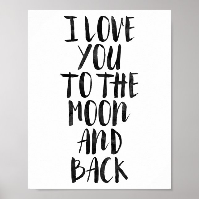 Póster Te Amo Hasta La Luna Y De Regreso (Frente)