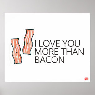 Póster Te amo más que el tocino