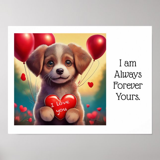 Póster Te amo poster, (Frente)