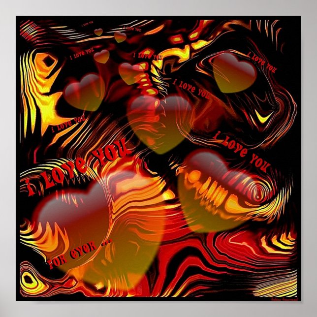 Póster Te amo Poster (Frente)