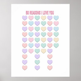 Póster Te amo - Regalos de cumpleaños 50 - San Valentín 5