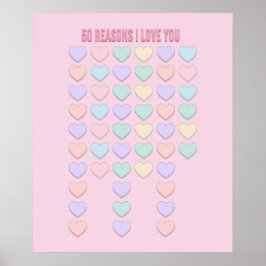 Póster Te amo - Regalos de cumpleaños 50 - San Valentín 5