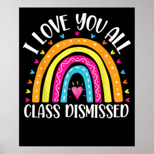 Póster Te Amo Toda Clase Despedida El Último Día De La Es