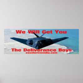 Póster "Te atraparemos" cartel de 90cm x 30cm