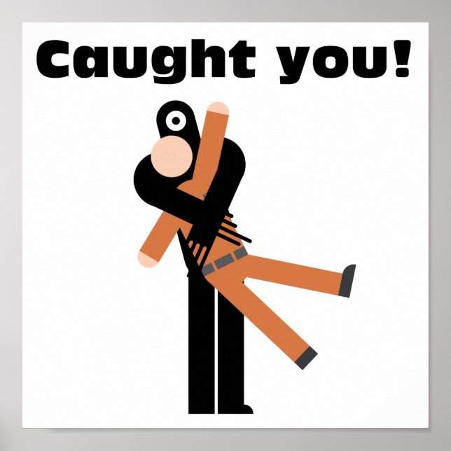 Póster Te Atrapó Funny Poster SCP (Frente)