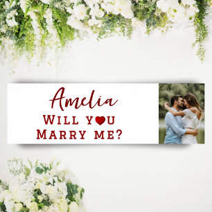 Póster ¿Te casarás conmigo Foto de Propuesta Romántica
