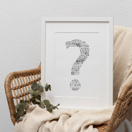 Póster ¿Te Casarás Conmigo Word Cloud?