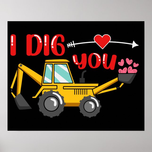 Póster Te Cavo Backhoe Valentine (Frente)