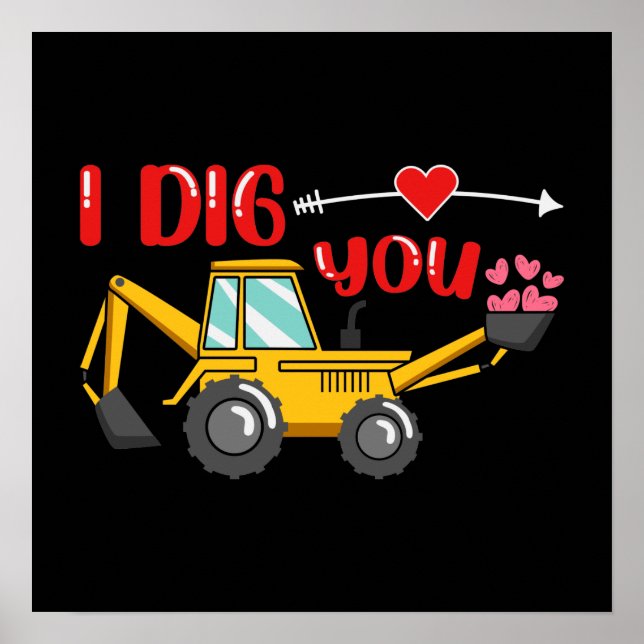 Póster Te Cavo Backhoe Valentine (Frente)