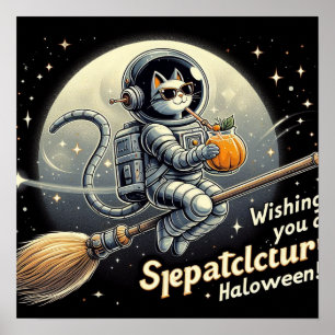 Póster Té de calabaza en las estrellas: Gato de Astronaut