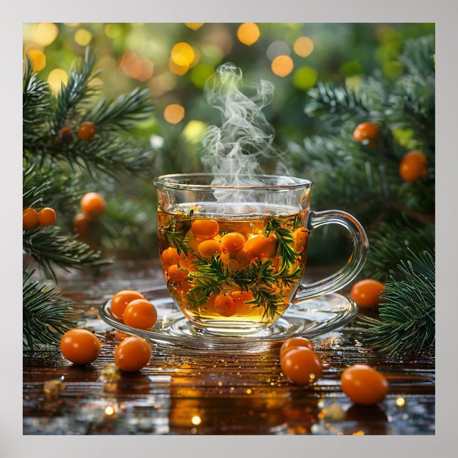 Póster Té de hierbas al vapor (Frente)