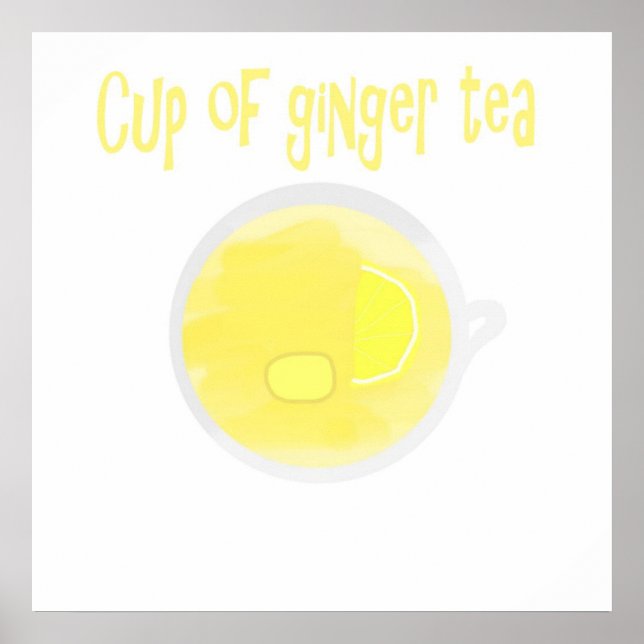 Póster té de jengibre (Frente)