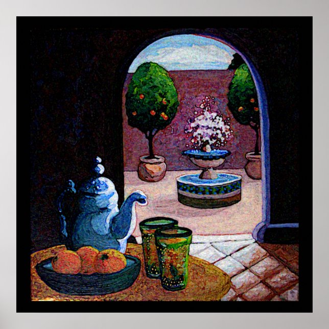 Póster té de menta marroquí (Frente)