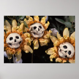 Póster Té de sangre y girasol de cadena roja