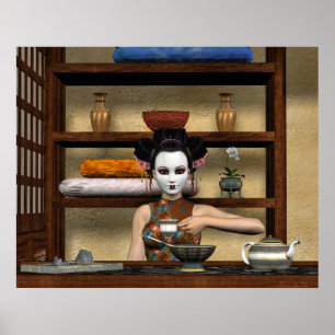 Póster Té de tarde