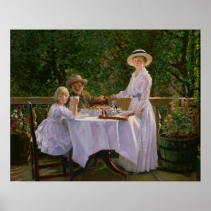 Póster Té de tarde del verano