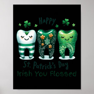 Póster Te Deseamos un Día de San Patricio Divertido y con