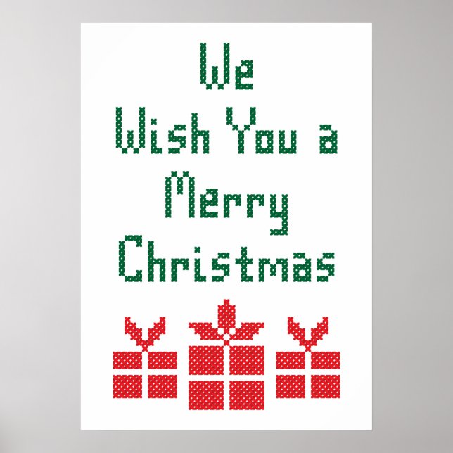 Póster Te deseamos una Feliz Navidad (Frente)