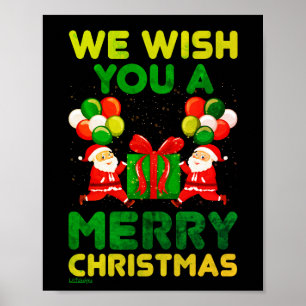 Póster ¡TE DESEAMOS UNA FELIZ NAVIDAD! navidades gracioso