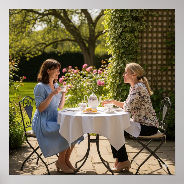 Póster Té en el patio (Frente)