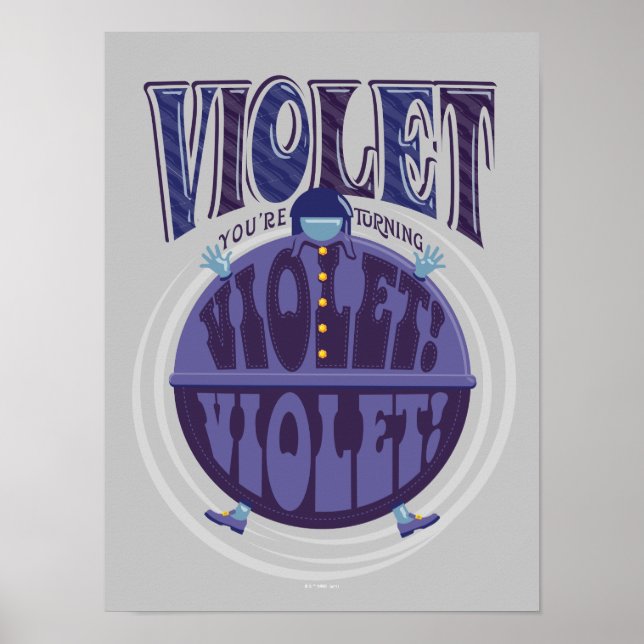 Póster ¡Te estás volviendo violeta, Violet! (Frente)