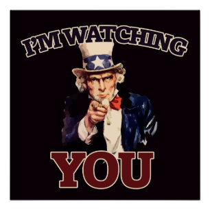 Póster Te estoy vigilando