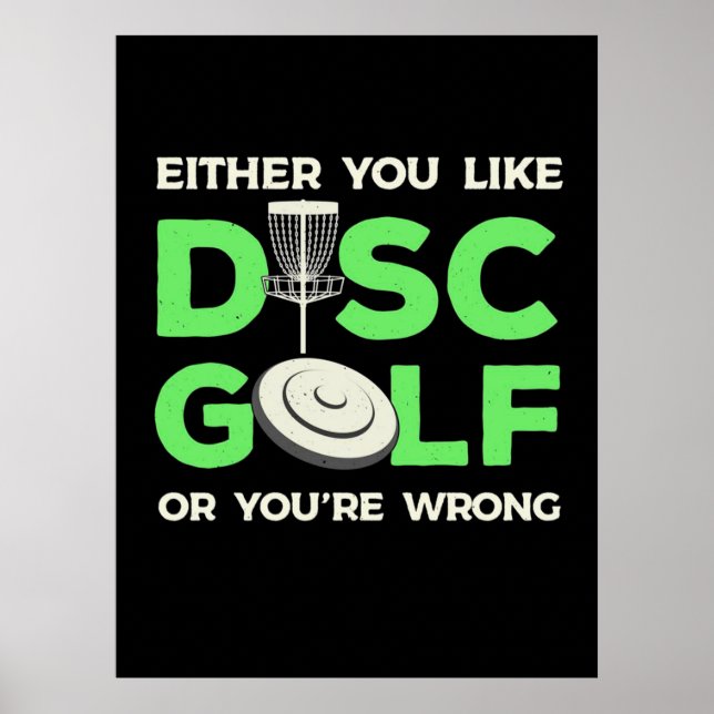 Póster Te Gusta El Disco Golf (Frente)